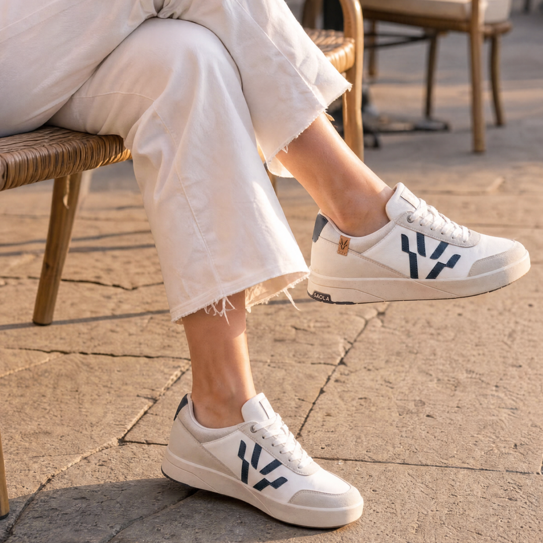 Cali W White Navy