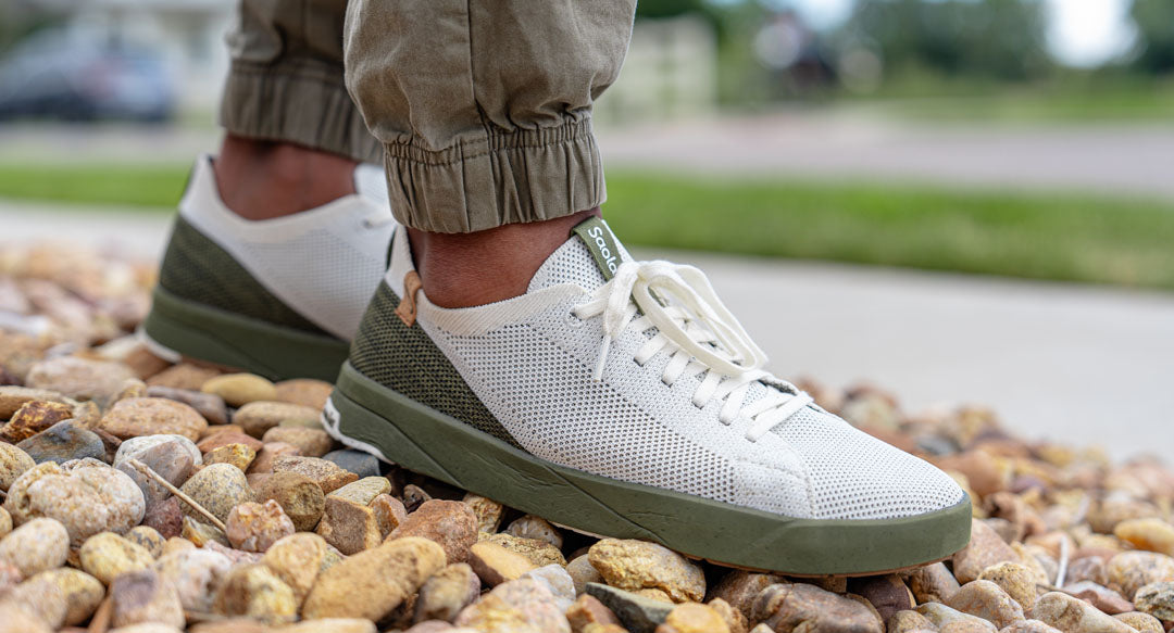 Cannon Knit M 2.0 White / Burnt Olive - SAOLA EUROPE © 2024