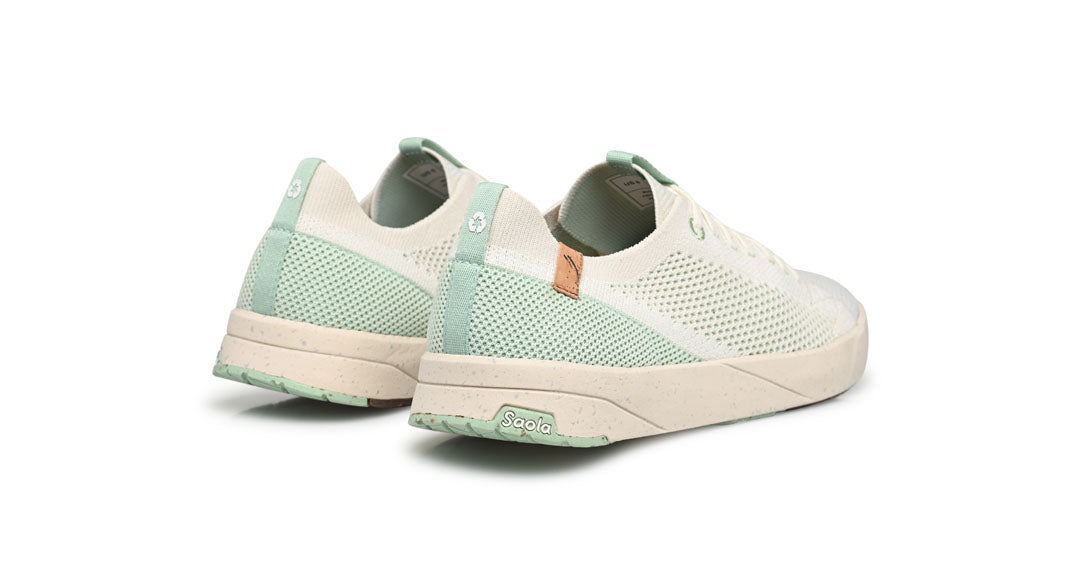 Cannon Knit W 2.0 White / Cameo Green - SAOLA EUROPE © 2024