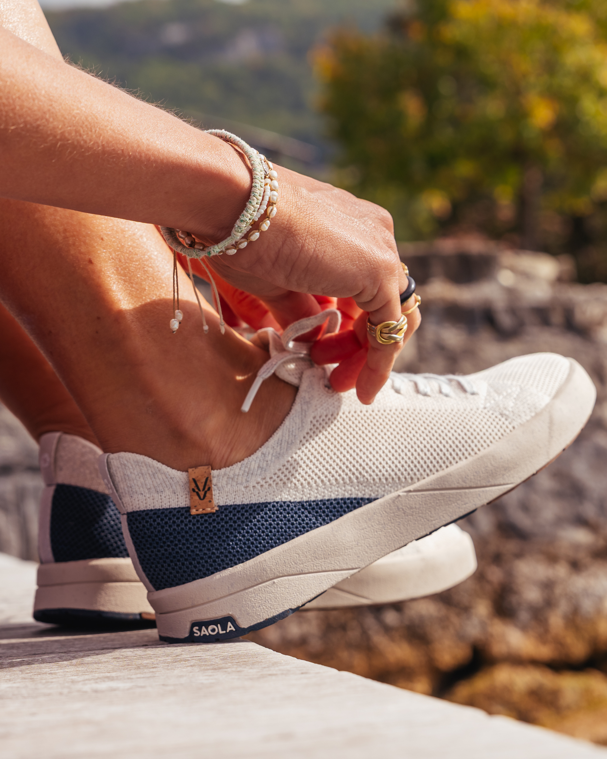 Cannon Knit 2.0 W White Navy - SAOLA EUROPE © 2024