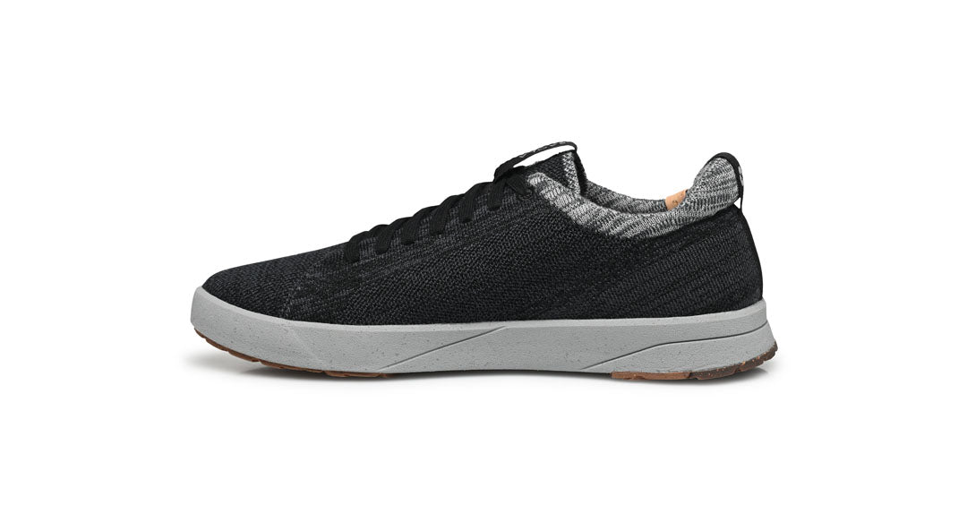 Cannon Knit M 2.0 Wool Black - Steel Grey - T43