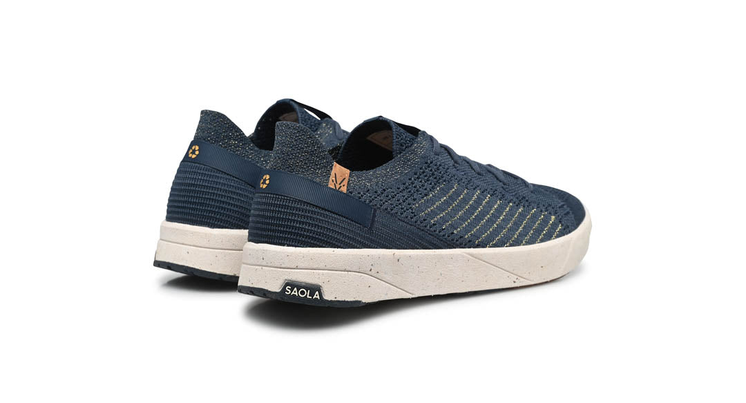 Cannon Knit 3 W Navy Gold